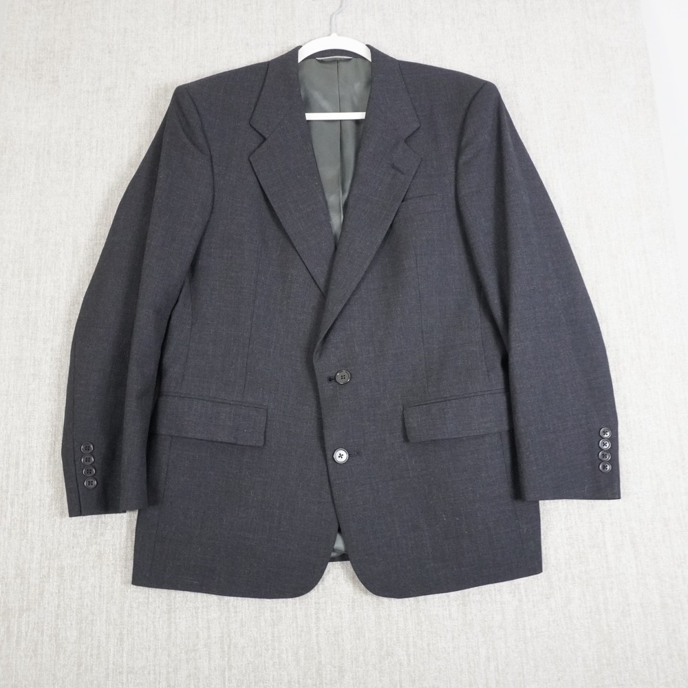 Christian Dior Wool Blazer Mens Gray Monsieur Sport Coat Suit Jacket 40S